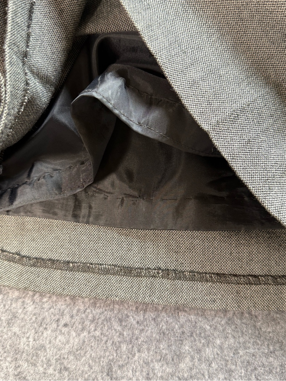 Geoffrey Beene Sport Gray Stretch Pleated A Line Skirt Size 6 Career Preppy - Picture 8 of 10